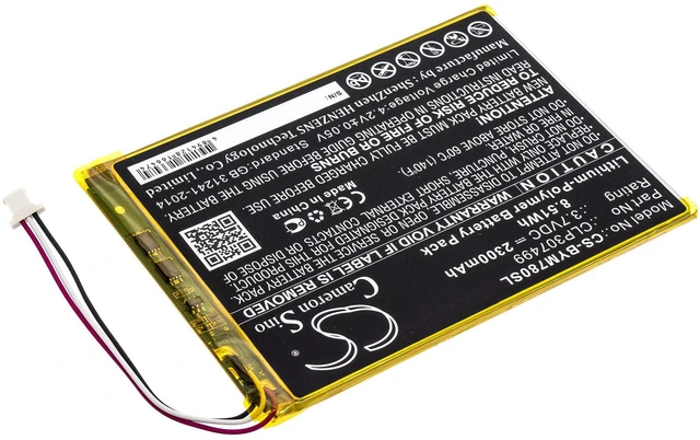 Alt view image 2 of 5 - Estry Battery Replacement for Boyue likebook Mars 7.8" CLP307499