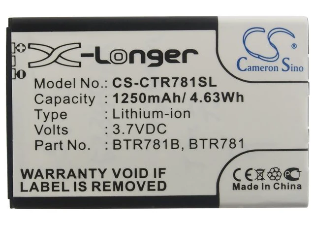 Alt view image 5 of 5 - Estry Battery Replacement for GzOne Ravine 2 C781 BTR781 BTR781B