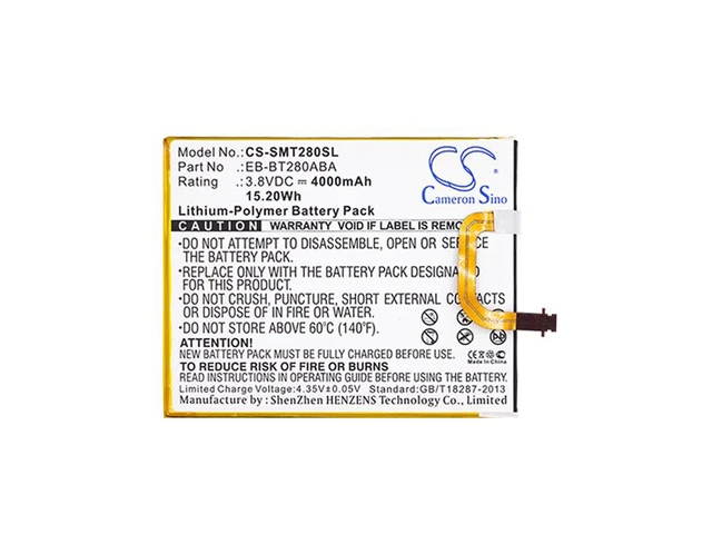 Alt view image 5 of 5 - Estry Battery Replacement for SM-T285YD Tab E 7.0 2016 4G LTE SM-T285M SM-T280 Tab A 7.0 2016 4G LTE SM-T285 EB-BT280ABA EB-BT280ABE GH43-04588A