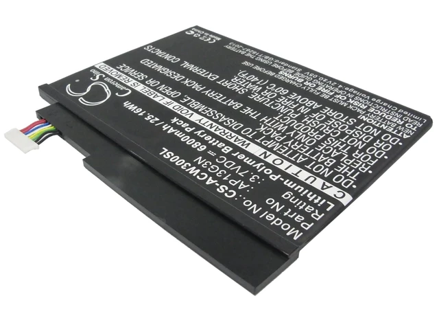 Alt view image 2 of 5 - Estry Battery Replacement for Iconia Tab W3-810 Iconia Tab W3 ZEIV4 KT.00203.005 AP13G3N
