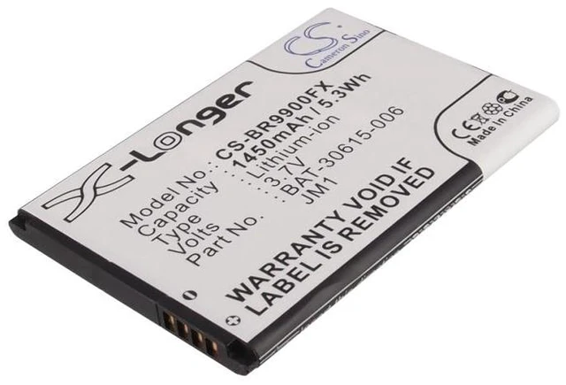 Main image of Estry Battery Replacement for Blackberry Monaco Storm 3 Bold 9900 Bold 9930 Bold 9790 JM1 J-M1 BAT-30615-006