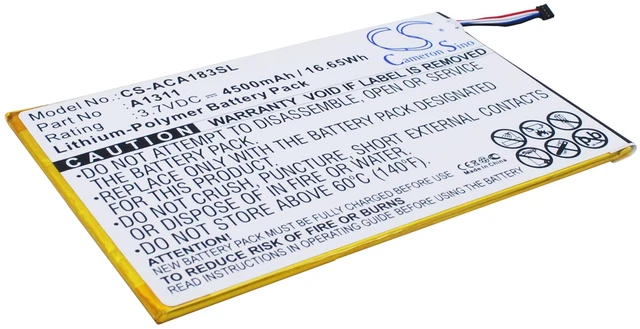 Main image of Estry Battery Replacement for A1-830-2Csw-L16T Iconia A1-830-25601G01nsw Iconia Tab 8 A1-830 KT.0010M.004 A1311