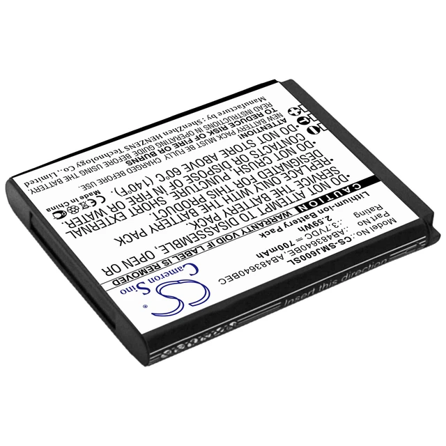 Alt view image 2 of 4 - Estry Battery Replacement for B3210 Corby TXT SGH-M600 SGH-M610 GT-B3310 GT-S8300 S8300 Ultra SGH-J578 SGH-M608 S7350 Ultra Slide SGH-2040 AB483640DU AB483640BU AB483640BEC AB483640BE BST3108BC