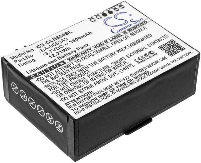 Main image of Estry Battery Replacement for CipherLab CP50 CP55 BA-0053A3