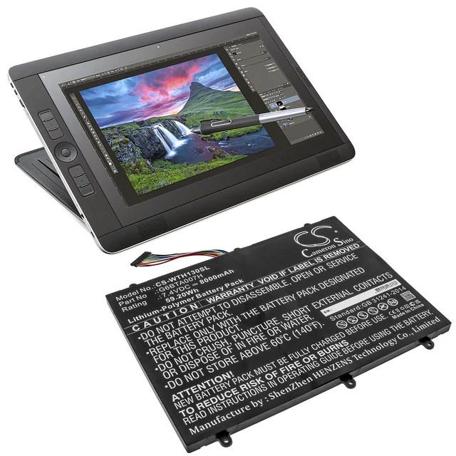 Alt view image 5 of 5 - Estry Battery Replacement for Cintiq Companion 2 DTH-W1300 G6BTA007H
