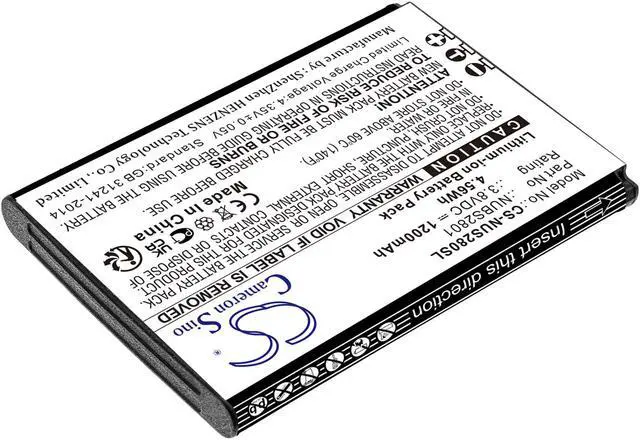Alt view image 2 of 3 - Estry Battery Replacement for NUU Mobile F4L 4G LTE S2801L NUBS2801