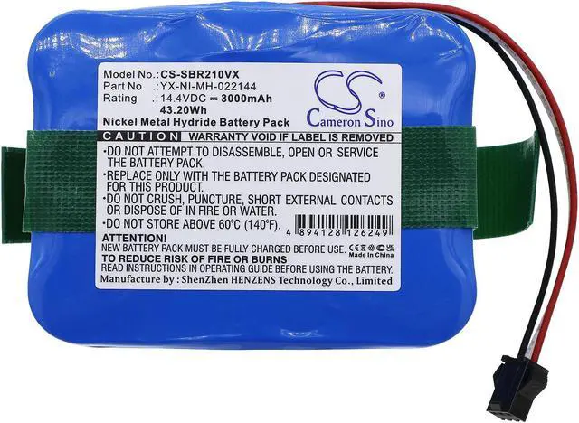 Alt view image 3 of 5 - Estry Battery Replacement for Samba XR210 YX-NI-MH-022144