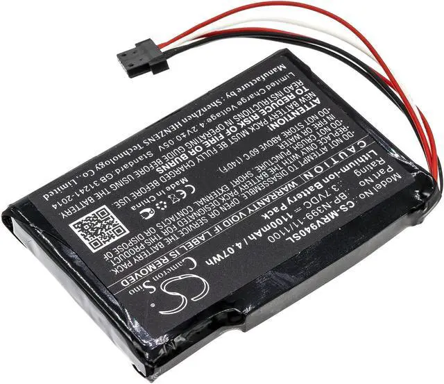 Alt view image 2 of 6 - Estry Battery Replacement for Magellan RoadMate RV 9490T-LMB BP-N399-11/1100