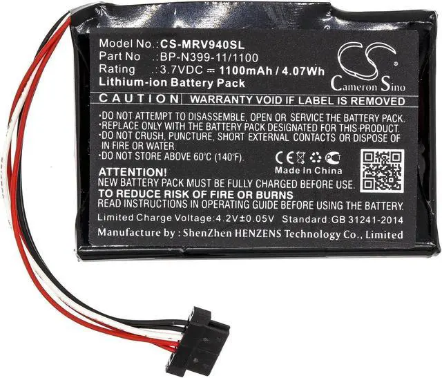 Alt view image 3 of 6 - Estry Battery Replacement for Magellan RoadMate RV 9490T-LMB BP-N399-11/1100