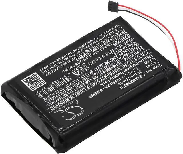 Alt view image 2 of 5 - Estry Battery Replacement for ZUMO 340LM ZUMO 350LM ZUMO 390LM 361-00059-00 361-00059-01