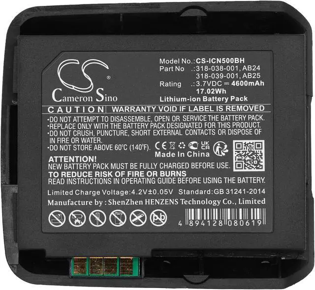 Alt view image 5 of 5 - Estry Battery Replacement for Intermec CN50 CN51 318-039-012 318-039-001 AB25 318-052-001 318-038-001 AB24 318-052-011