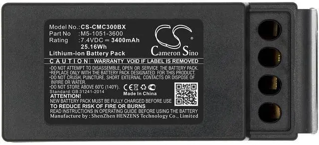 Alt view image 3 of 5 - Estry Battery Replacement for Cavotec MC-3000 MC-3 M9-1051-3600 EX M5-1051-3600