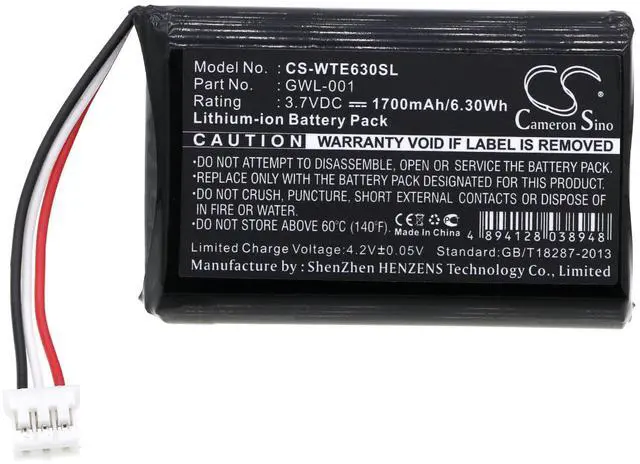 Alt view image 3 of 5 - Estry Battery Replacement for Airliner WS100 Tablet CTE-630BT Graphire CTE-620BT CTE630BT Graphire Wireless Pen CTE-620BT Graphire CTE-630BT Graphire 4 GWL-001
