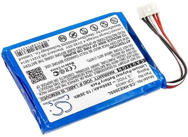 Alt view image 2 of 4 - Estry Battery Replacement for Harman/Kardon Esquire 2 CP-HK03 GSP805070