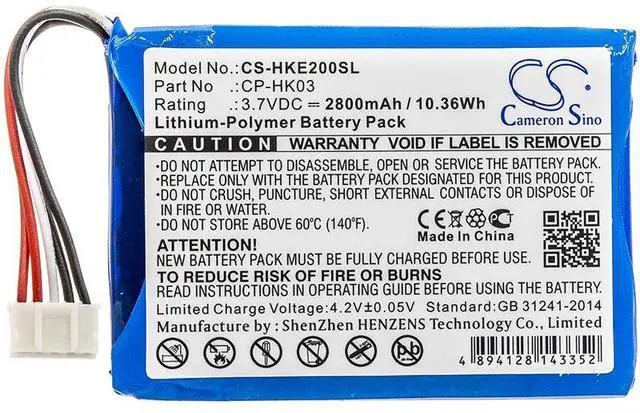Alt view image 3 of 4 - Estry Battery Replacement for Harman/Kardon Esquire 2 CP-HK03 GSP805070