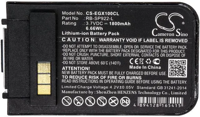 Alt view image 3 of 4 - Estry Battery Replacement for DuraFon 1x SN902 Durawalkie DuraFon 4x SP-922 Pro DuraFon Pro SN-902 SP922 SP9228 SN-902H RB-SP922-L