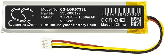 Alt view image 3 of 5 - Battery Replacement for Logitech MX KEYS YR0073 533-000177