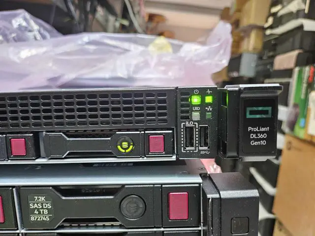 Alt view image 2 of 7 - HP Proliant DL360 G10 8 x 2.5" Bay with 2xsilver 4110 CPU,64GB RAM,8x3.84TB SSD.