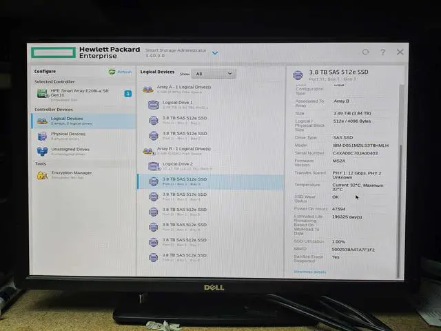 Alt view image 6 of 7 - HP Proliant DL360 G10 8 x 2.5" Bay with 2xsilver 4110 CPU,64GB RAM,8x3.84TB SSD.