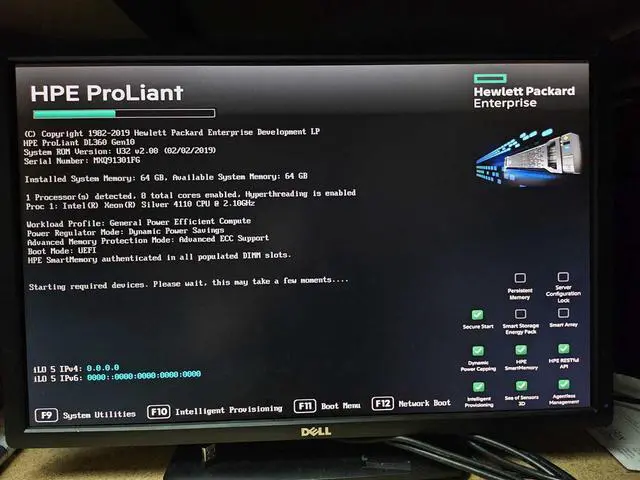 Alt view image 5 of 7 - HP Proliant DL360 G10 8 x 2.5" Bay with 2xsilver 4110 CPU,64GB RAM,8x3.84TB SSD.
