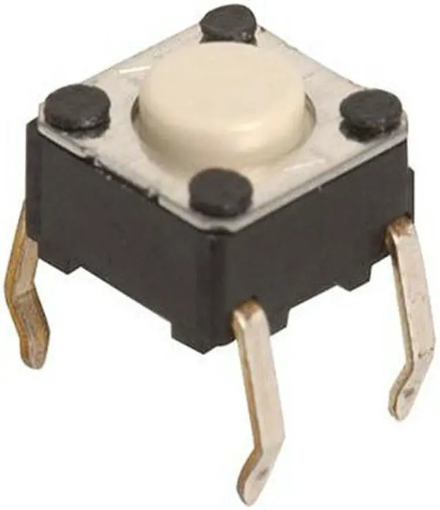 Main image of 15 Pack-Tactile Switch, Normally Open Off Momentary 24V, 0.24"L x 0.24"W x 0.13D