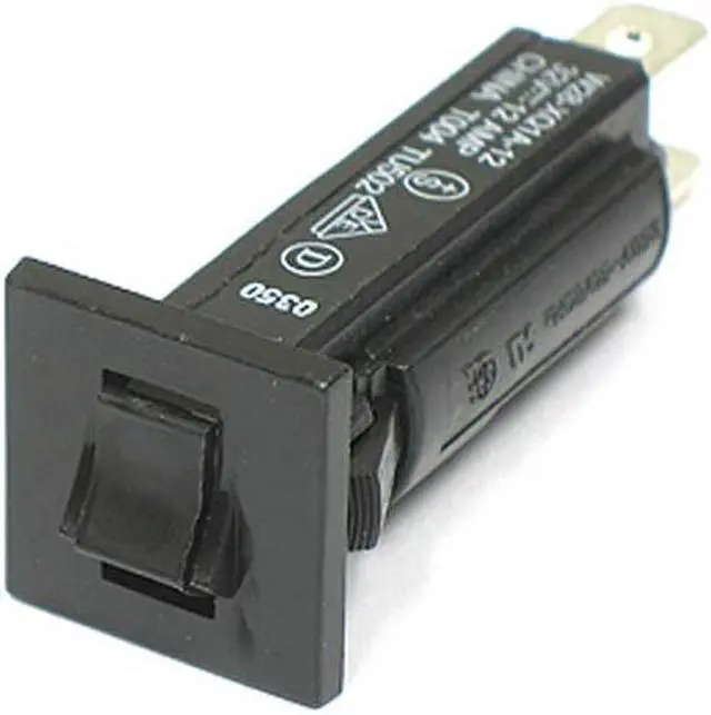 Main image of B8005 - CIRCUIT BREAKER 5A 250VAC ROCKER CHMT 1P 16MM DIA QT 6.3MM