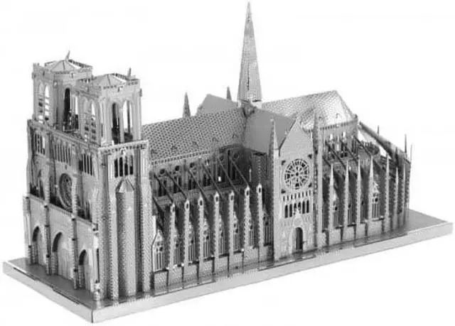 Alt view image 9 of 11 - ICONX 3D Metal Model Kits Notre Dame