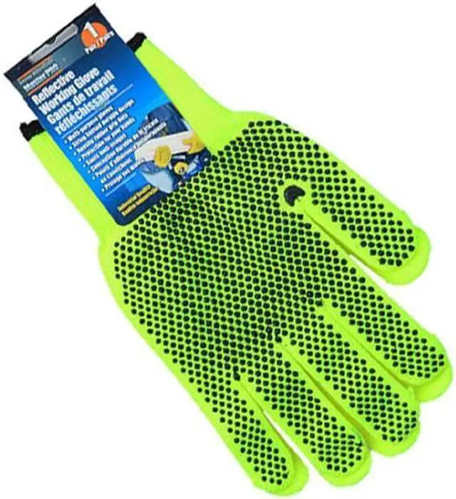 Main image of 73110 - GLOVES ANTI-SLIP KNITTED COTTON POLYESTER REFLECTIVE