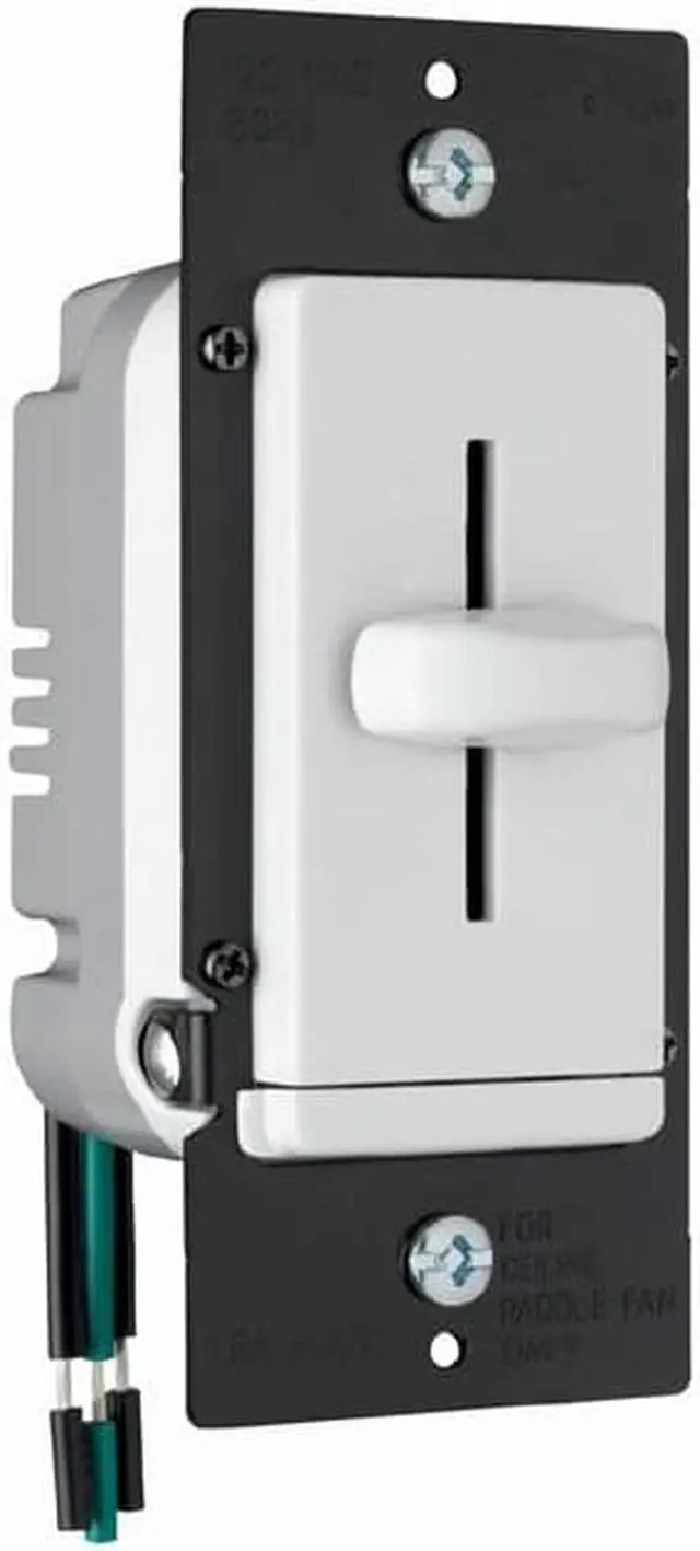 Main image of LSDH16WV - DIMMER SLIDE 120V 1.6A INSERT WHT DECORA 4 SPEED FAN CONTROL
