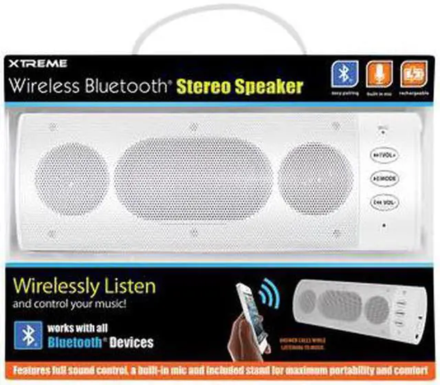 Main image of 51892 - SPEAKER WIRELESS BLUETOOTH WHITE WITH BUILT-IN MICROPHONE