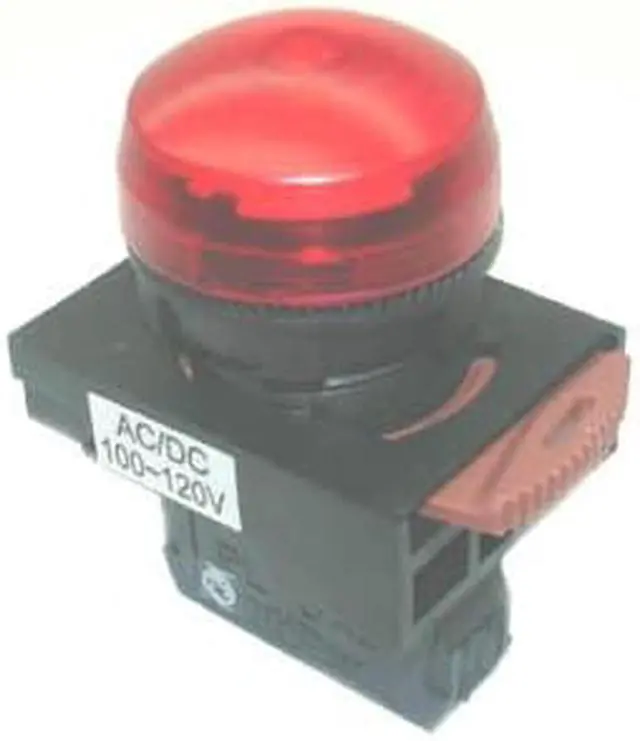 Main image of NPL22-RE - PILOT LIGHT 110V AC DOME RED