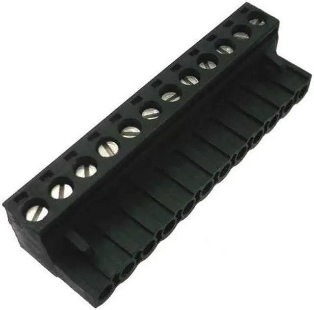 Alt view image 2 of 2 - 1756450 - TERM BLOCK 12P FEM PLUG RA 5.08 MM 24-12AWG 10A/250V 8MM WIDE