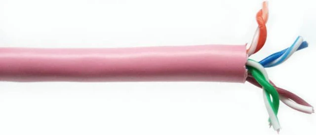 Alt view image 2 of 2 - 1-A254-12R - CABLE CAT5E FT4 STR PINK 1000FT UTP 4P/24AWG 350MHZ CM