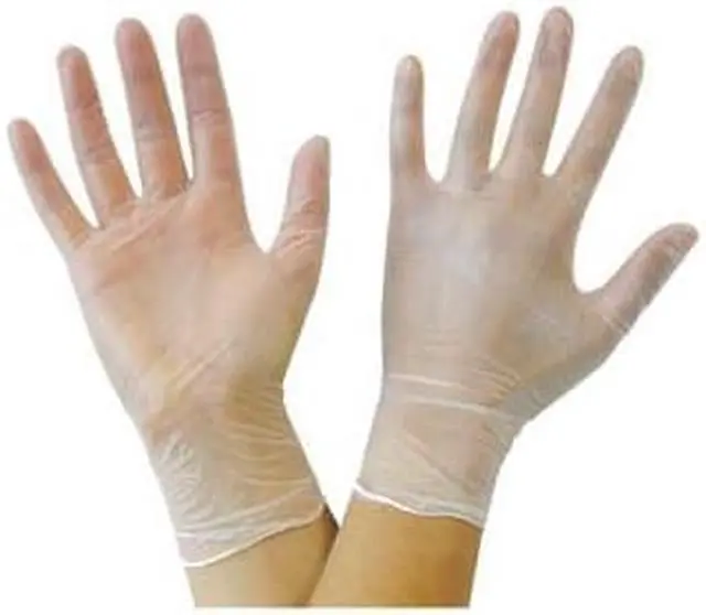 Main image of F10001750B - GLOVES VINYL LARGE CLEAR POWDER. FREE (100 pcs/pkg)