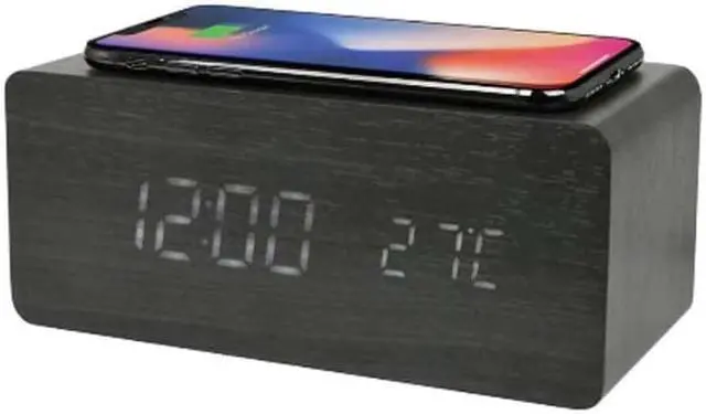 Main image of 24714 - WIRELESS CHARGING ALARM CLOCK 10WATT CELLPHONE CHARGER