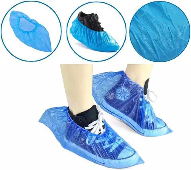 Main image of YETS-1071-100 - SHOE COVERS PLASTIC DISPOSABLE WATERPROOF (100 pcs/pkg)