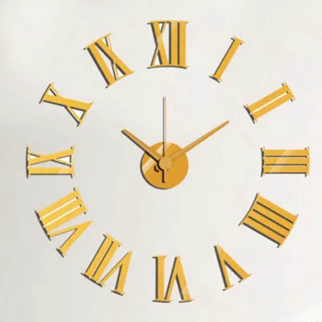 Alt view image 2 of 2 - 122098 - CLOCK WALL ROMAN DIY GOLD 24IN REQUIRES 1 AA BATTERY