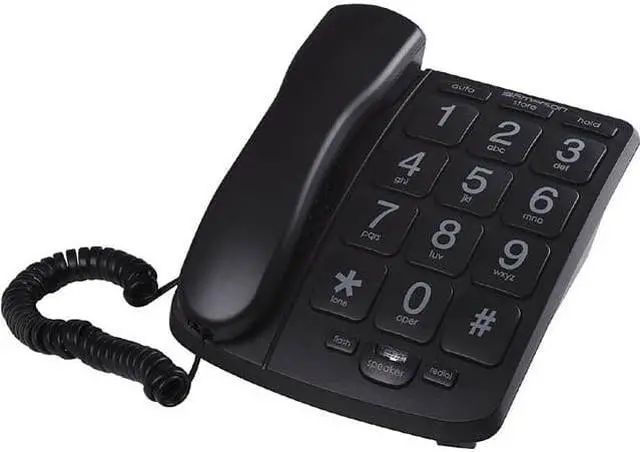 Main image of EM300BK - TELEPHONE WITH BIG BUTTONS BLK