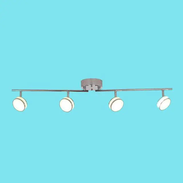 Main image of 20678-000 - TRACK LIGHT WITH 4 FIXED LED LIGHTS DIMMABLE CHROME PLATED