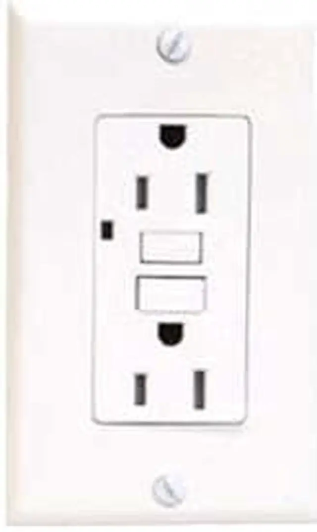 Main image of 140127 - ELECTRICAL RECEPTACLE 2POS 20A DECORA GFCI WHITE W/WALLPLATE
