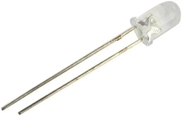 Alt view image 2 of 2 - 05868 - LED5 WATERCLEAR WHITE 10000MCD 3V 20MA (100 pcs/pkg)