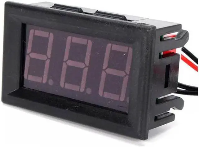 Alt view image 2 of 2 - 1200053 - PANEL METER DIGITAL TEMPERATURE -50 TO 100C 5-12V LED WATERPROOF