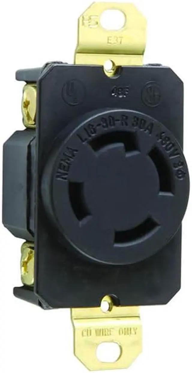 Main image of L1630RCCV3 - AC SOCKET 4POS 30A 480V TWIST LOCK NEMA L16-30R