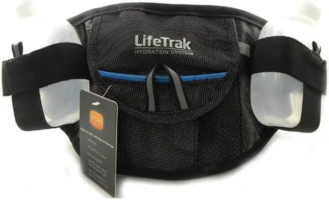 Alt view image 2 of 2 - LTKA2007 - HYDRATION BELT W/SECURE STORAGE AND W/DUAL 6OZ SPORT BOTTLES