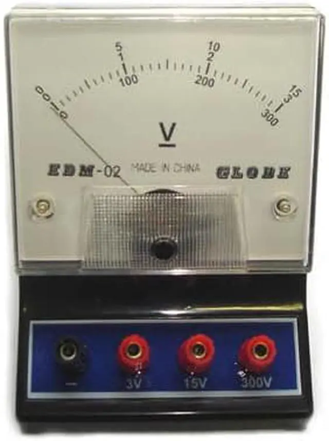 Main image of EDM-02 - METER ANALOG BENCHTOP 0-300VDC 0-3V 0-15VDC VOLTMETER EDUCATION