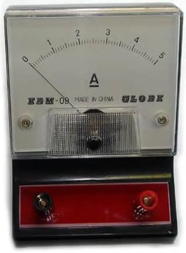 Main image of EDM-09 - METER ANALOG BENCHTOP 0-5A DC AMPMETER EDUCATIONAL