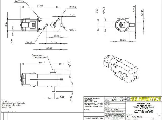 Alt view image 2 of 2 - GM3 - MOTOR GEAR 6V 48RPM GEAR RATIO 224:1 90DEG SHAFT (2 pcs/pkg)