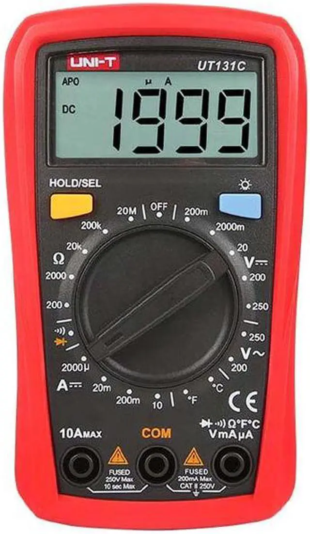 Alt view image 3 of 7 - UT131C - MULTIMETER DIGITAL 10A HANDHELD TEMP HOLD BACK