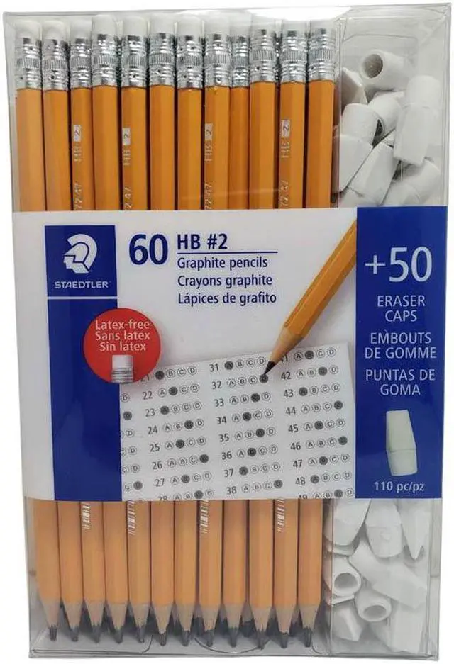 Alt view image 3 of 3 - 17247CB60 - PENCIL GRAPHITE HB#2 WITH ERASER CAP 110PC/SET