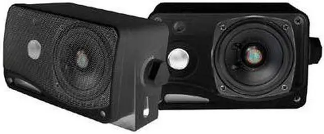 Main image of PLMR24B - SPEAKER MARINE 200W 4R BLK. WEATHERPROOF 5.25X3.75X3.75INCH (2 pcs/pkg)